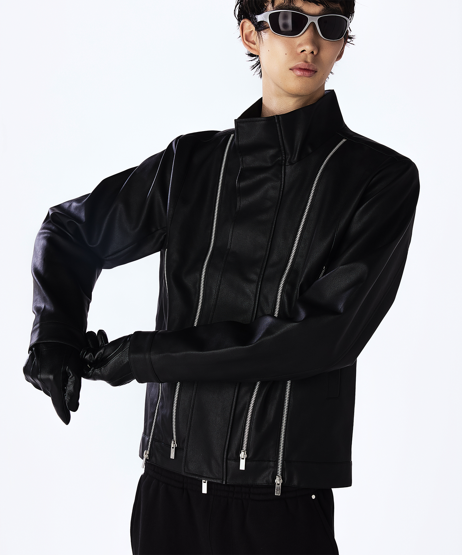 Leather Zipped Jacket – Jent Louis Leather Zipped Jacket – Jent Louis