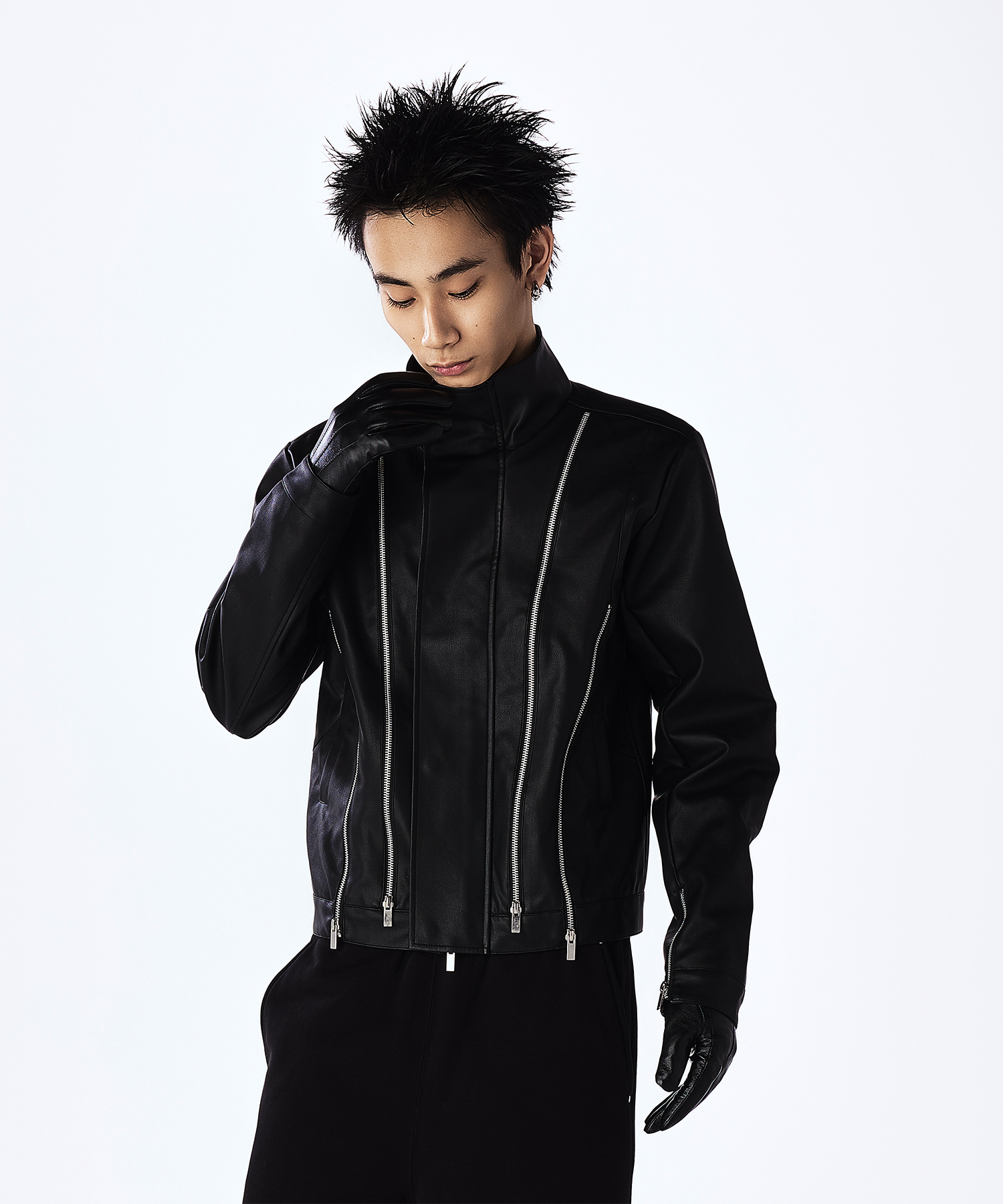 Leather Zipped Jacket – Jent Louis Leather Zipped Jacket – Jent Louis