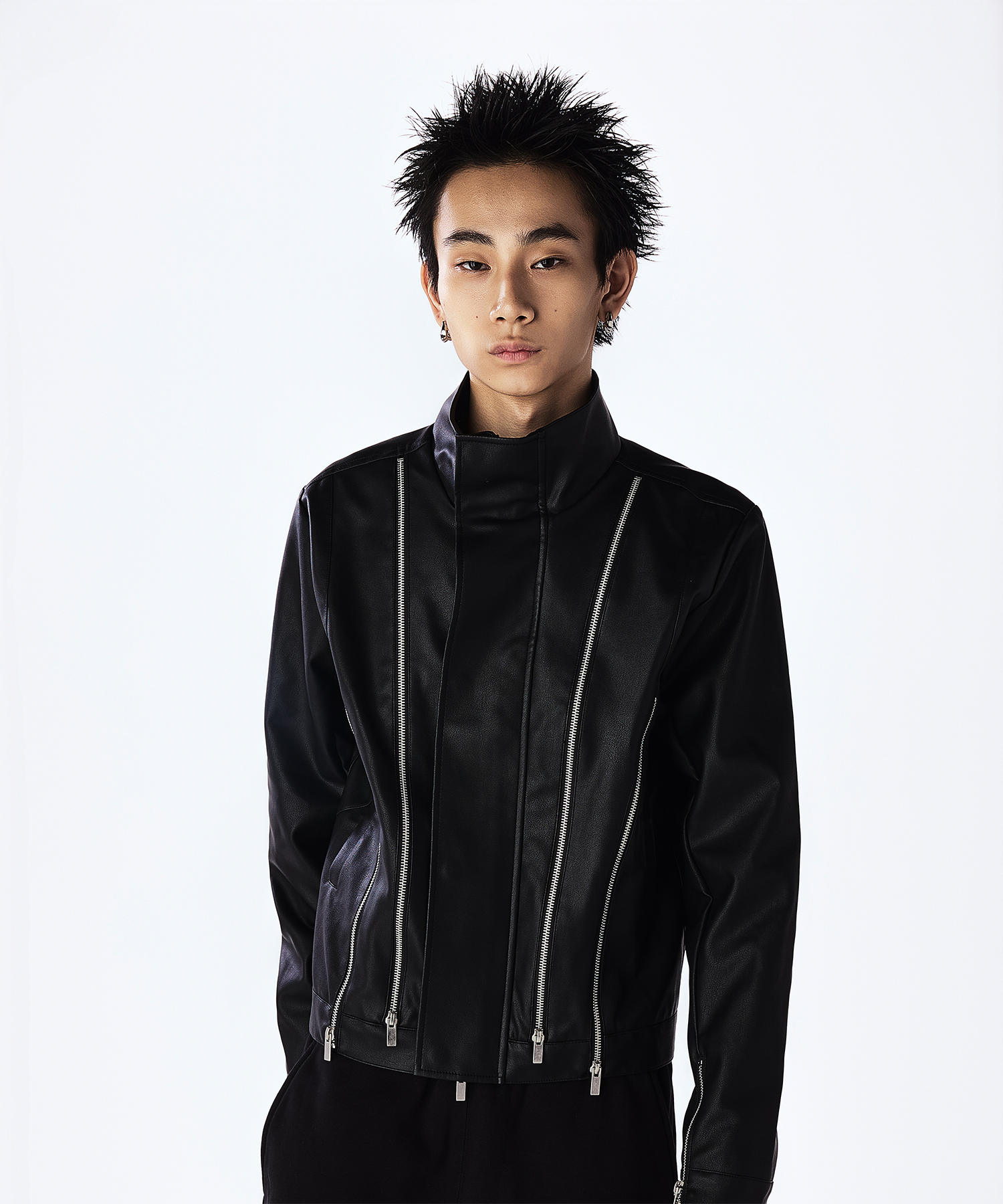 Leather Zipped Jacket – Jent Louis Leather Zipped Jacket – Jent Louis