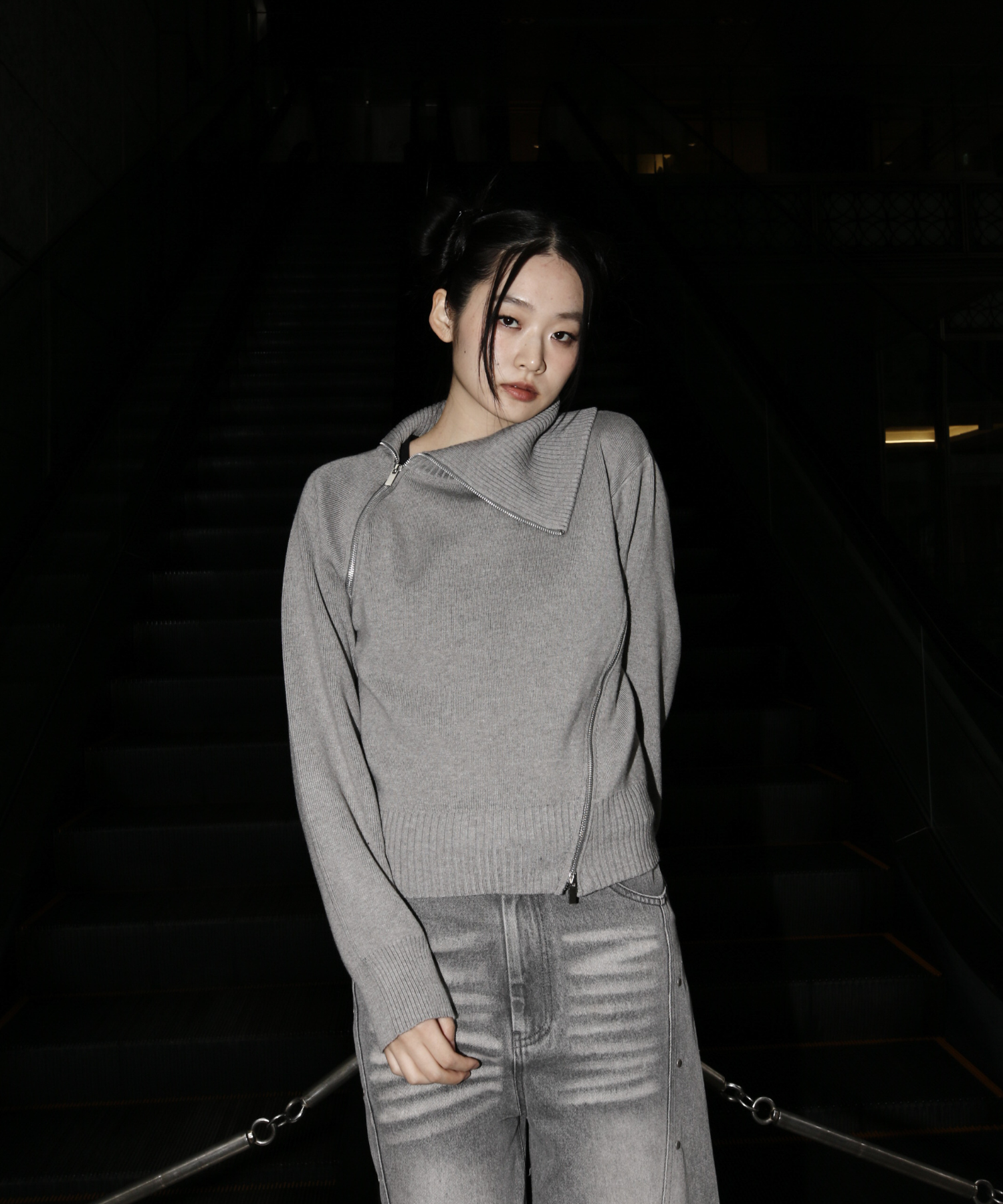 High Neck Zip Knit – Jent Louis High Neck Zip Knit – Jent Louis