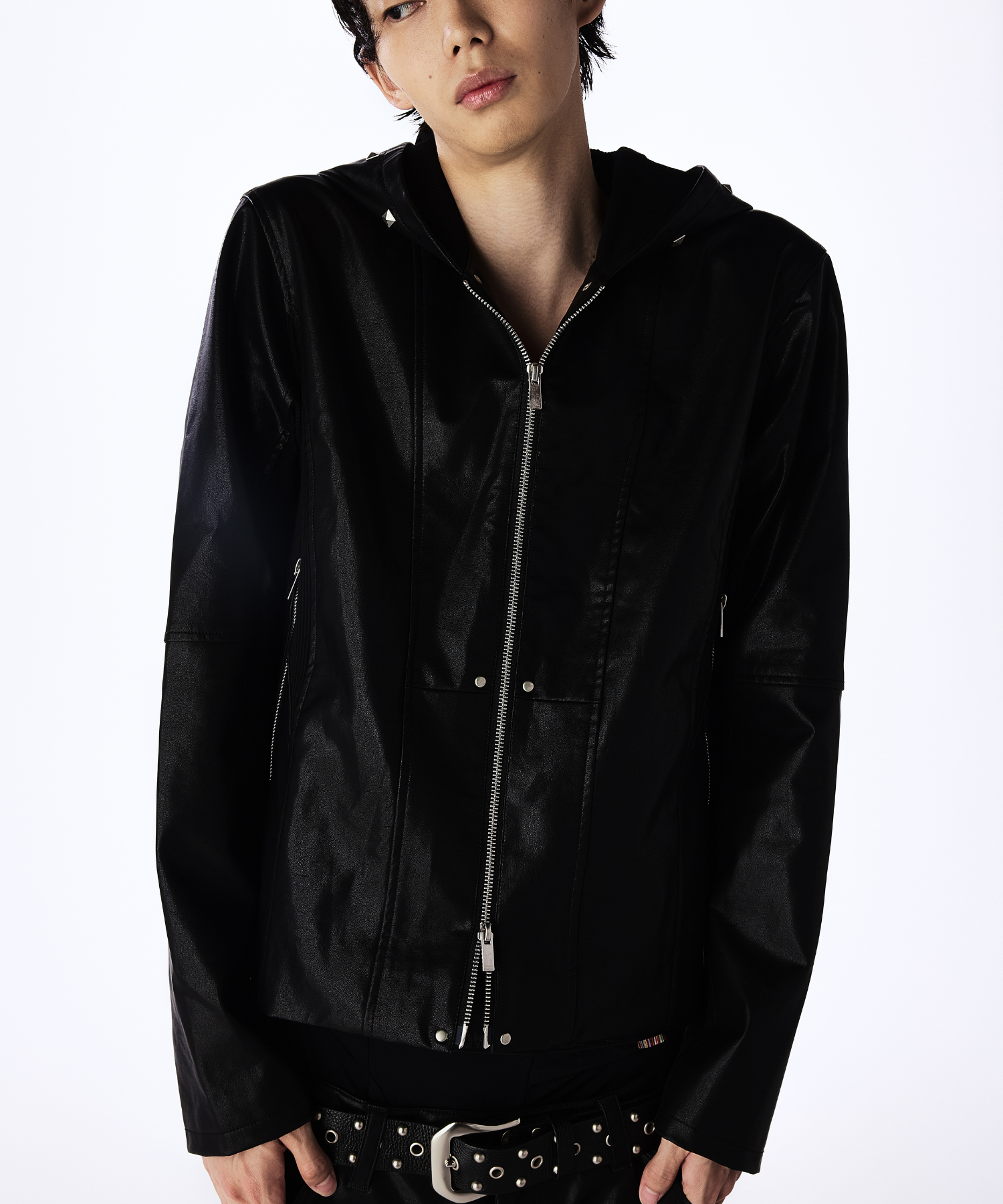 Leather Hooded Jacket – Jent Louis Leather Hooded Jacket – Jent Louis