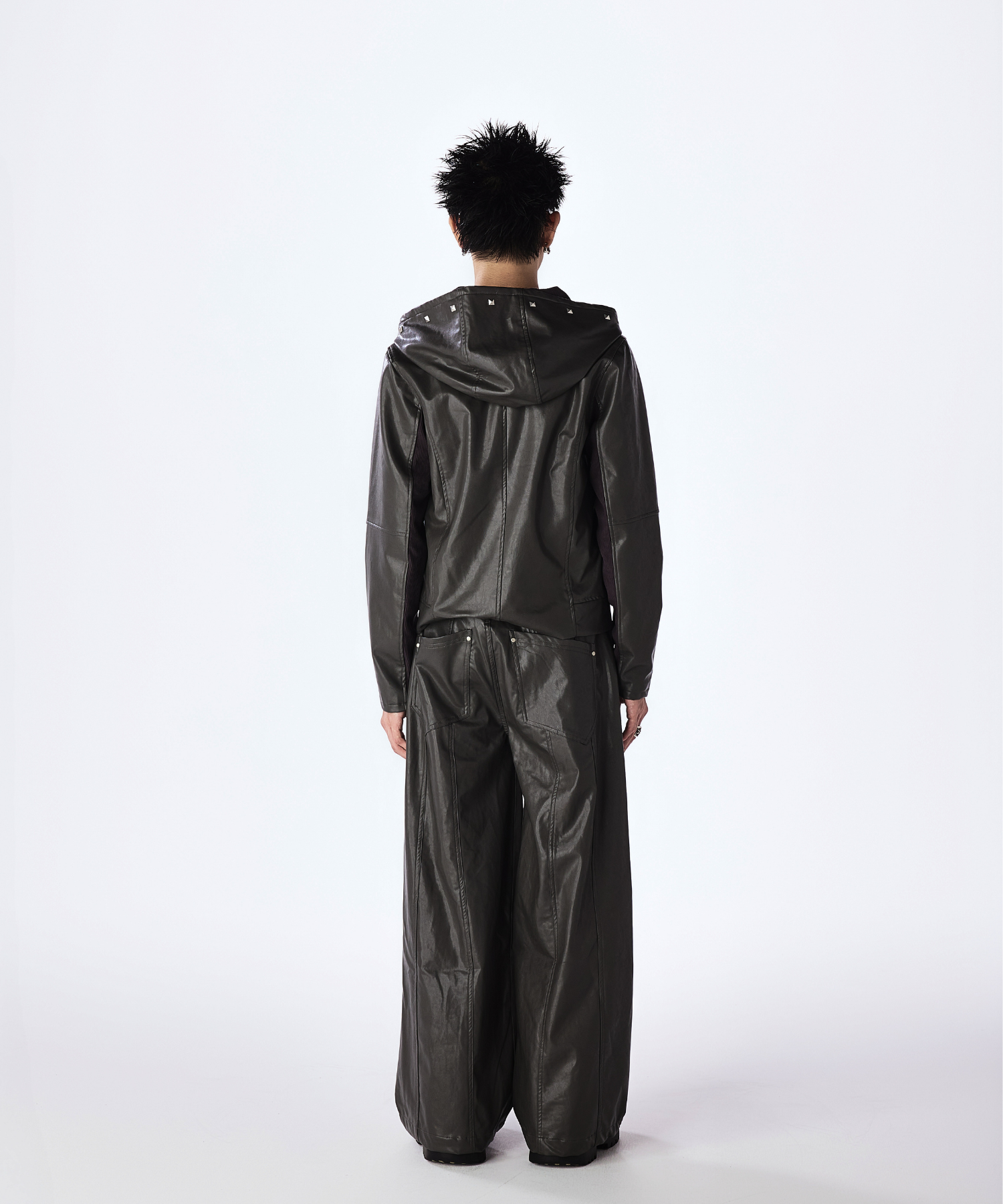 Leather Hooded Jacket – Jent Louis Leather Hooded Jacket – Jent Louis