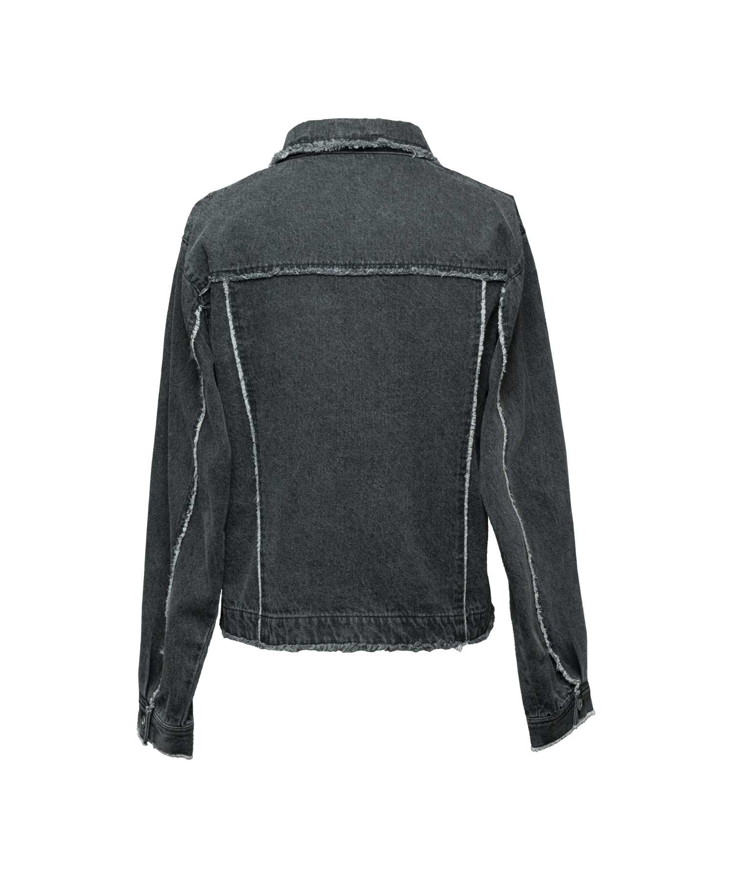 Washed Zip-Sleeve Denim Jacket – Jent Louis Washed Zip-Sleeve Denim Jacket – Jent Louis