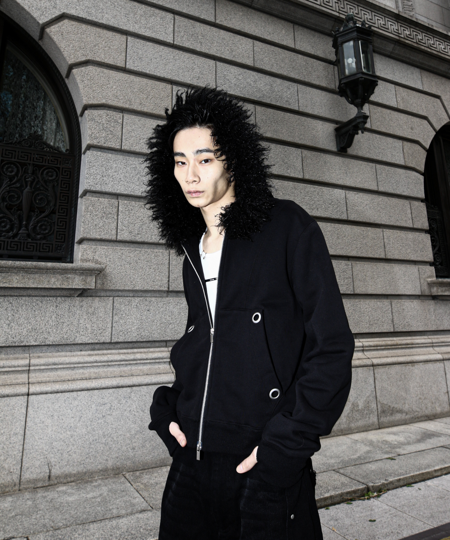 Fur Hood Zip Hoodie – Jent Louis Fur Hood Zip Hoodie – Jent Louis