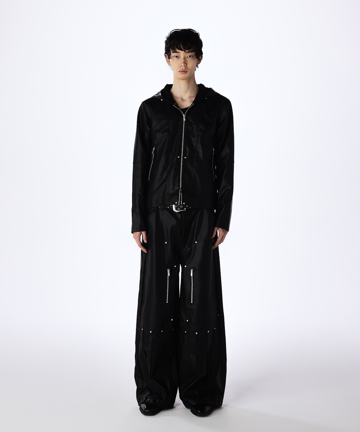 Leather Hooded Jacket – Jent Louis Leather Hooded Jacket – Jent Louis